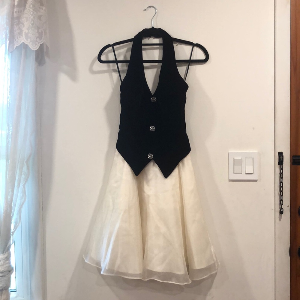 Vintage Halter Midi Dress